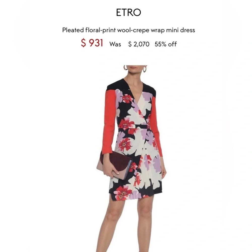 - ETRO floral dress size XL